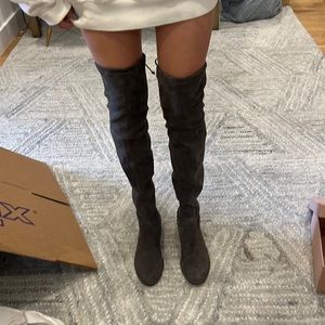 Stuart Weitzman suede over the knee boots